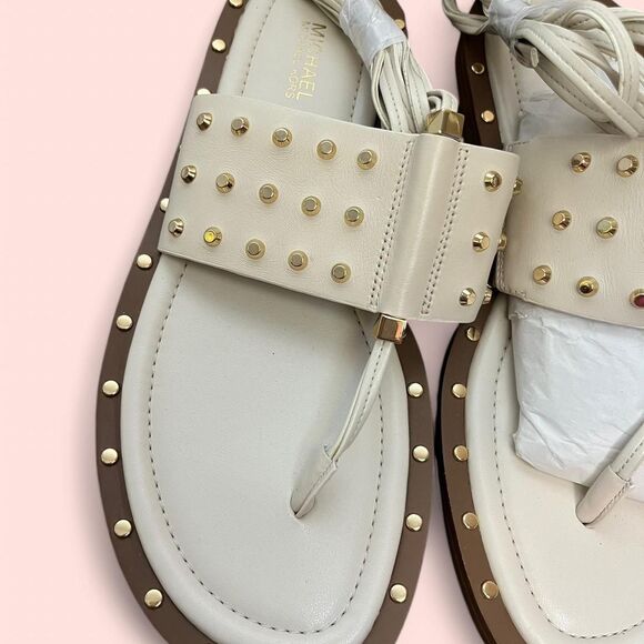 NWOT Michael Kors cream studded leather sandals. Size 7 - Picture 5 of 6